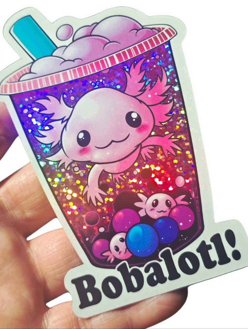 Axolotl Boba Magnet